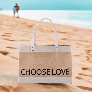 Cartera de Cuero "Choose Love" Tote Bag