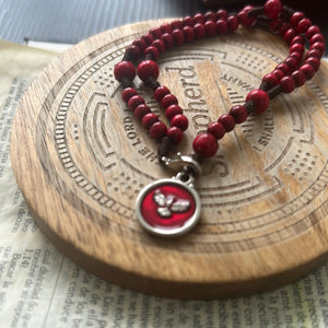 Pulsera Rosario Espíritu Santo Roja