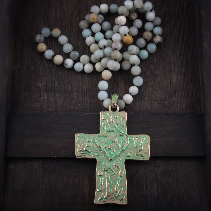 Heart in Cross Necklace