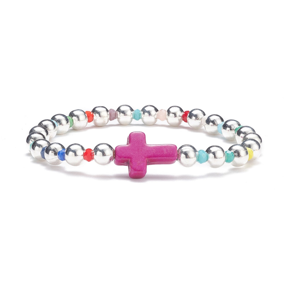 Silver Cross Bracelet